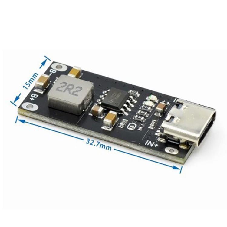 IP2312 Type-C Polymer Ternary Lithium Battery Fast Charging Board 3A 5V to 4.2V 4.35V, Battery Charging Board