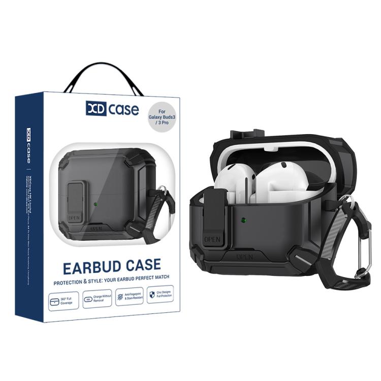 XDcase Multi-functional Magnetic Earbuds Case with Invisible Holder, For Samsung Galaxy Buds3 / 3 Pro / 3 FE