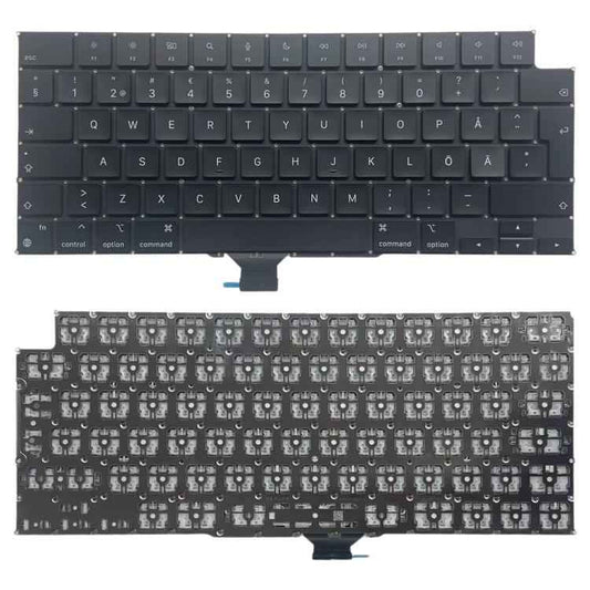 UK Big Enter Version Sweden Keyboard, For MacBook Pro 16.2 A3186, For MacBook Pro 16.2 A3403, For MacBook Pro 14.2 A3401, For MacBook Pro 14.2 A3185