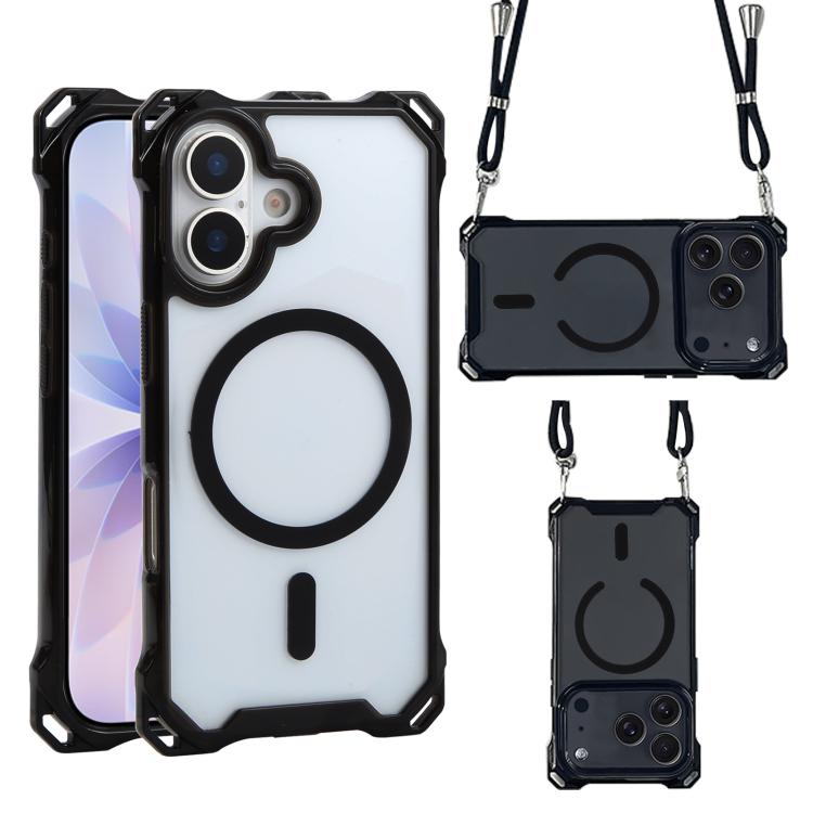 XDcase Four-Corner Hole Shockproof Magnetic Phone Case, Lanyard Not Included, For iPhone 17 Pro Max, For iPhone 17 Pro, For iPhone 17, For iPhone Air