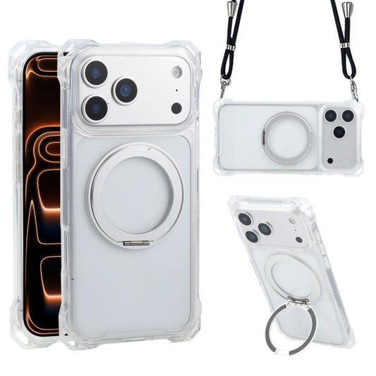 XDcase Pivot Stand Four-Corner Hole Magnetic Phone Case, Lanyard Not Included, For iPhone 17 Pro Max, For iPhone 17 Pro, For iPhone 17, For iPhone Air