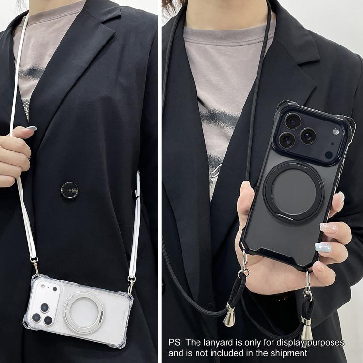 XDcase Pivot Stand Four-Corner Hole Magnetic Phone Case, Lanyard Not Included, For iPhone 17 Pro Max, For iPhone 17 Pro, For iPhone 17, For iPhone Air