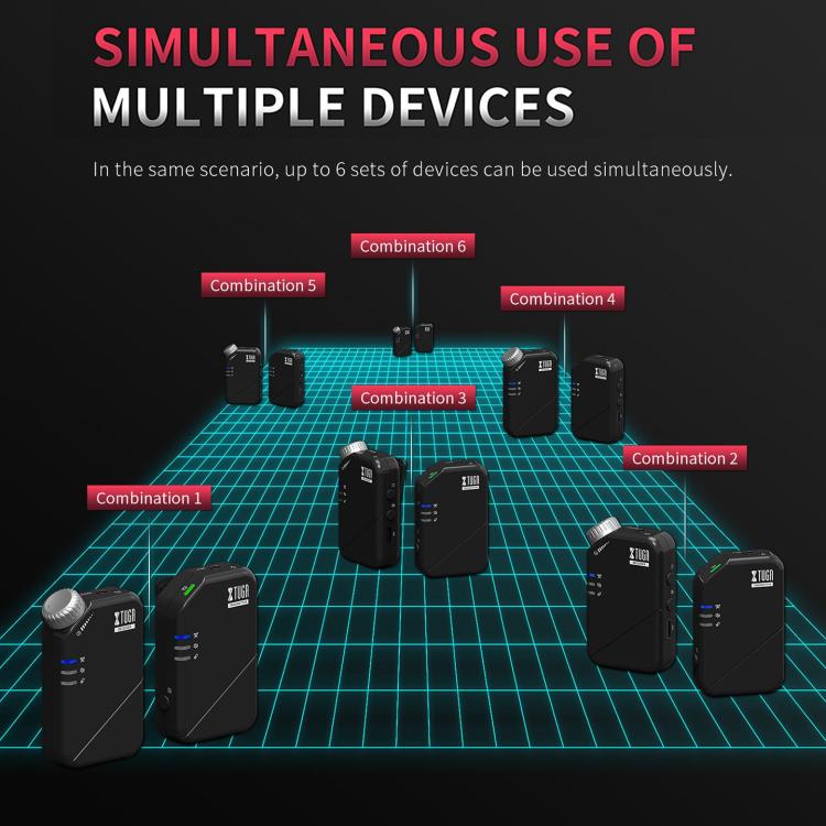 XTUGA J02S 2.4G Mini Wireless In-Ear Stereo Monitor System TX & RX, J02S