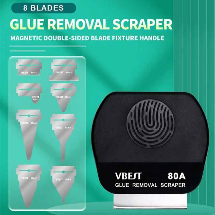 BEST VBST-80A Stainless Steel Multipurpose Magnetic Double-sided Glue Removal Scraper Set, BEST VBST-80A