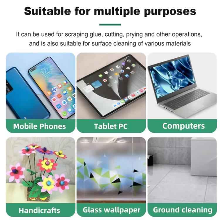 BEST VBST-80B Stainless Steel Multipurpose Magnetic Double-sided Glue Removal Scraper Set, BEST VBST-80B