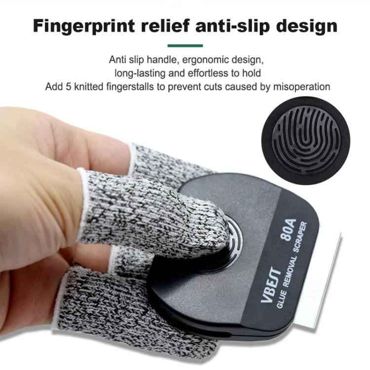 BEST VBST-80B Stainless Steel Multipurpose Magnetic Double-sided Glue Removal Scraper Set, BEST VBST-80B