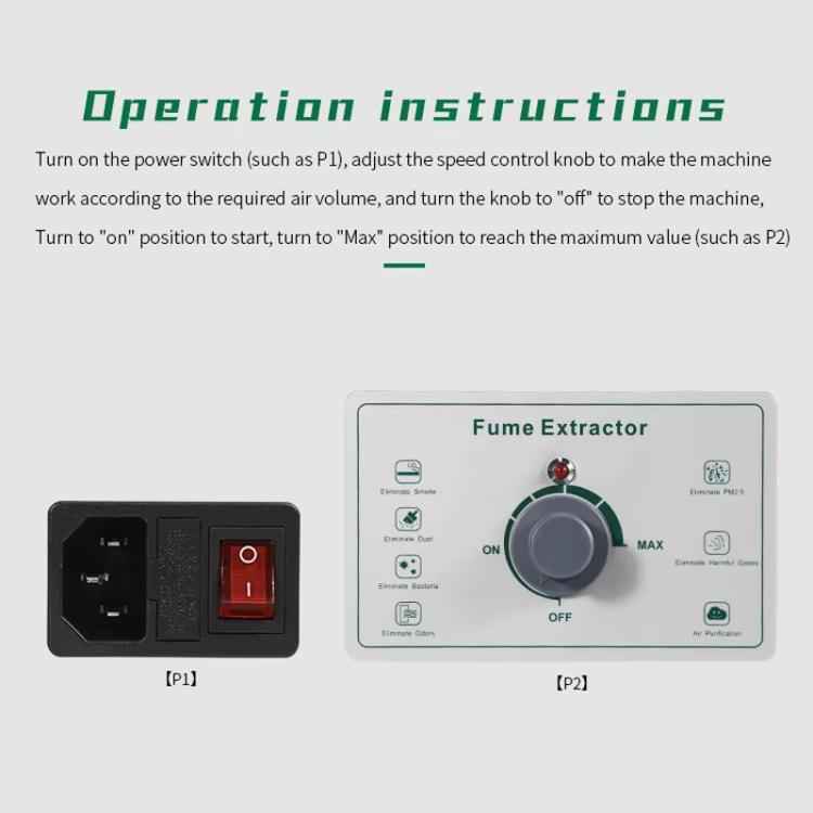 BEST BST-495 Powerful Suction Air Static Multiple Filters Soldering Tin Smoke Purifier, UK Plug, US Plug, EU Plug