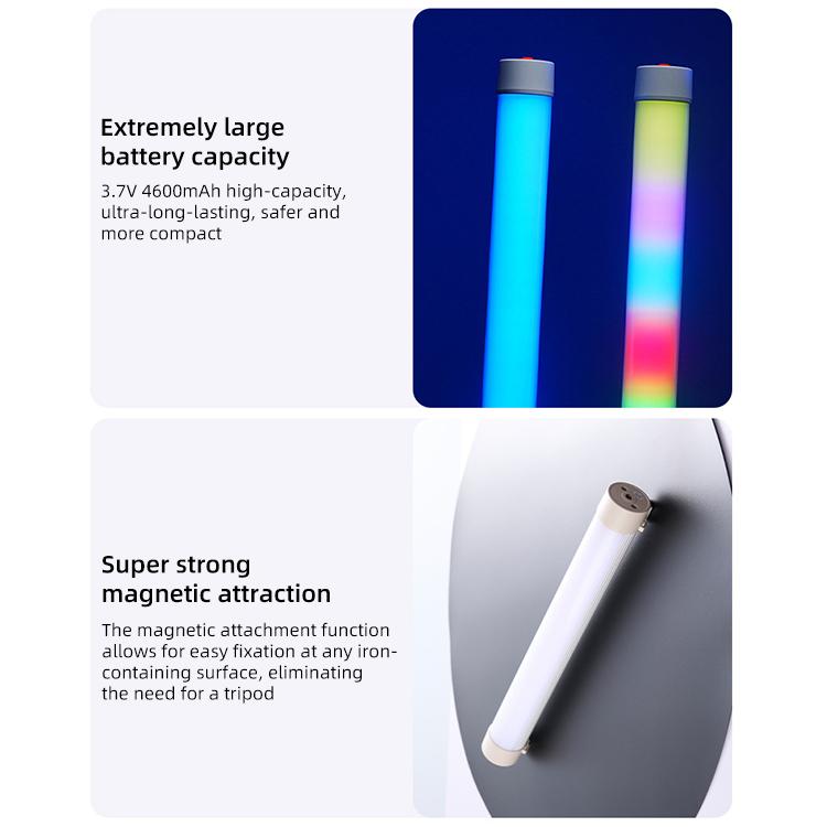 G10 Handheld RGB Chin and Neck Wrinkle Light Fill Light LED Video Light, Standard Version, with Mini Tripod