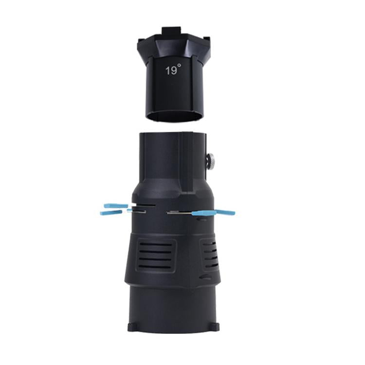 YG-90 360 Degree Rotating Bowens Mount Conical Snoot, 19 Degree Lens, 19 Degree Lens + Optical Snoot, 36 Degree Lens, 36 Degree Lens + Optical Snoot