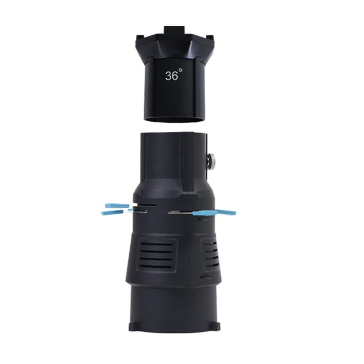 YG-90 360 Degree Rotating Bowens Mount Conical Snoot, 19 Degree Lens, 19 Degree Lens + Optical Snoot, 36 Degree Lens, 36 Degree Lens + Optical Snoot
