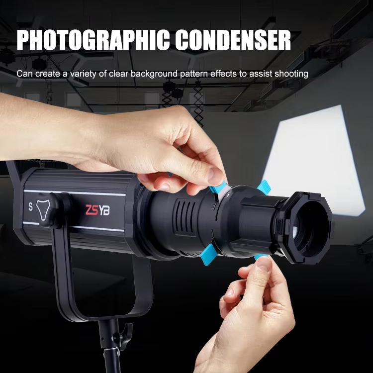 YG-90 360 Degree Rotating Bowens Mount Conical Snoot, 19 Degree Lens, 19 Degree Lens + Optical Snoot, 36 Degree Lens, 36 Degree Lens + Optical Snoot