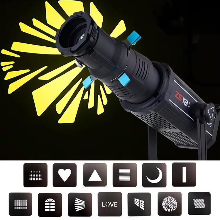 YG-90 360 Degree Rotating Bowens Mount Conical Snoot, 19 Degree Lens, 19 Degree Lens + Optical Snoot, 36 Degree Lens, 36 Degree Lens + Optical Snoot