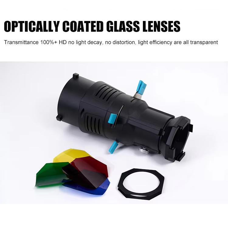 YG-90 360 Degree Rotating Bowens Mount Conical Snoot, 19 Degree Lens, 19 Degree Lens + Optical Snoot, 36 Degree Lens, 36 Degree Lens + Optical Snoot