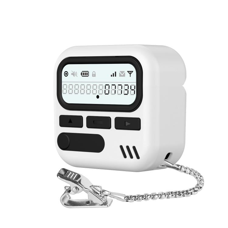 XDcase Retro Pager Design PC Hybrid TPU Earbuds Case, For AirPods 4, For AirPods Pro 2 / 1