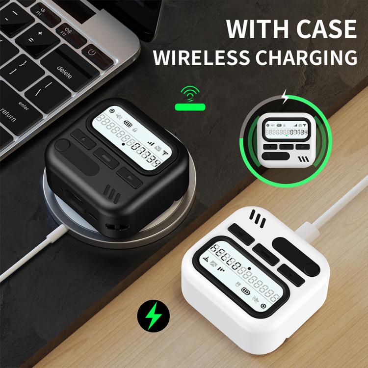 XDcase Retro Pager Design PC Hybrid TPU Earbuds Case, For AirPods 4, For AirPods Pro 2 / 1