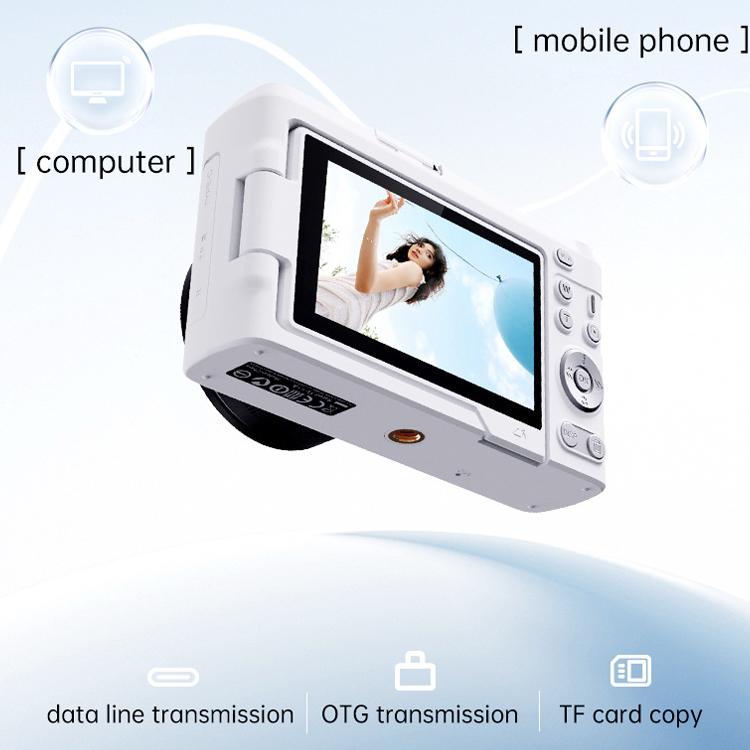 DX9 48MP 4K 3 inch HD LCD Flip Screen Retro Style CCD Mirrorless Digital Camera