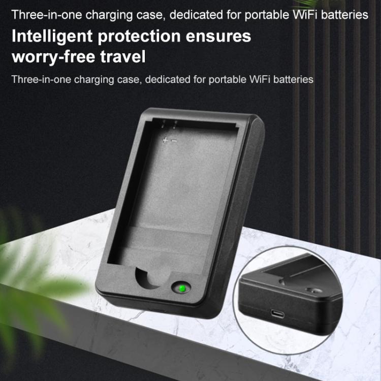 10pcs/Pack TDZ-01 3 in 1 Portable WiFi Battery Charger for M21G / M29HG / M26HG, with 50cm Charging Cable