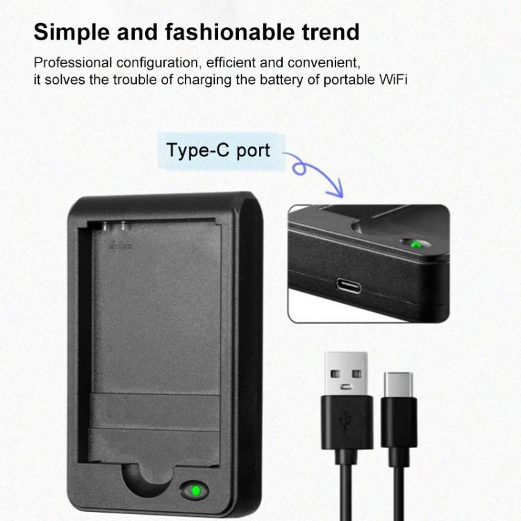 10pcs/Pack TDZ-01 3 in 1 Portable WiFi Battery Charger for M21G / M29HG / M26HG, with 50cm Charging Cable