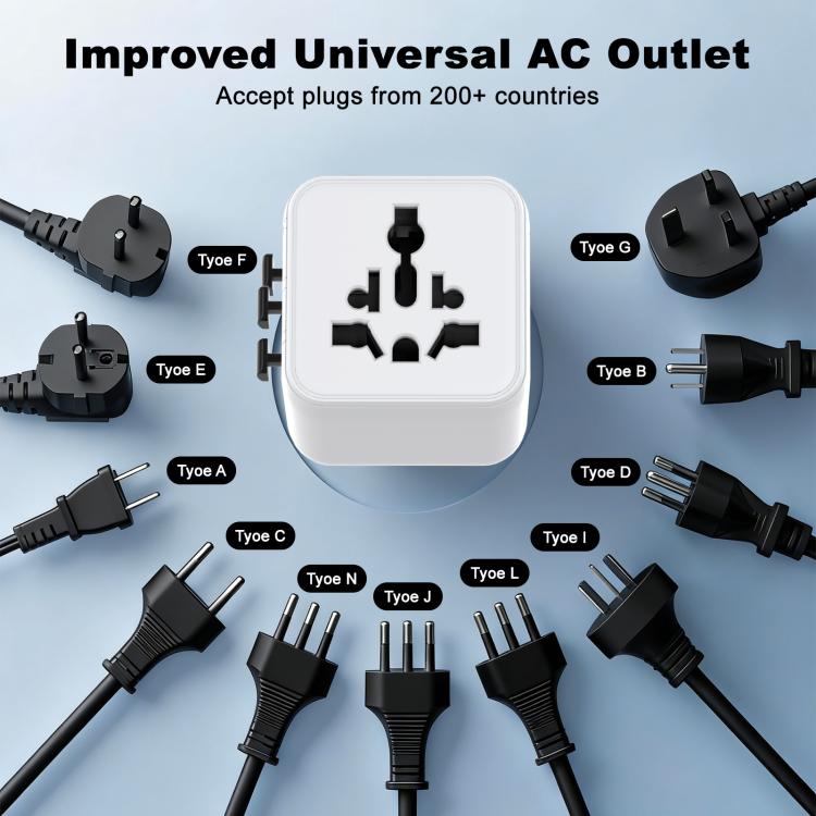 Onten CW81 Multi-Functional Universal Travel Charger Adapter