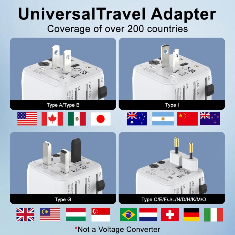 Onten CW81 Multi-Functional Universal Travel Charger Adapter