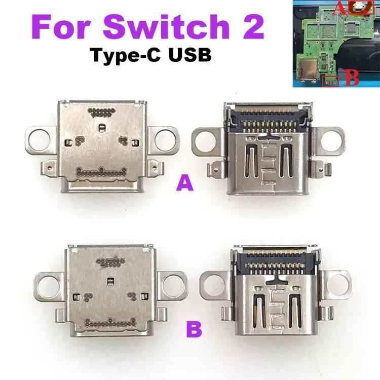Charging Port Type-C Connector, Rolled Edge, Flat Edge