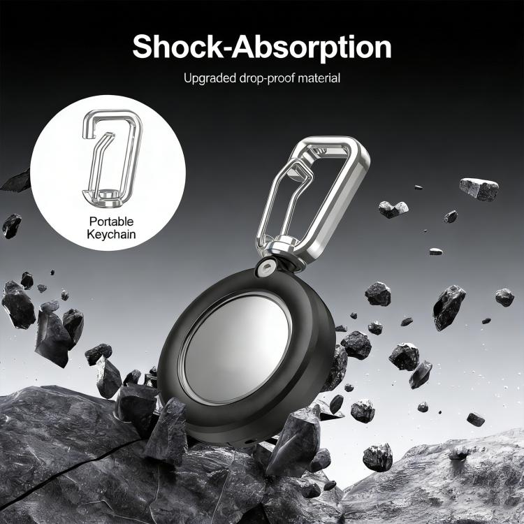 XDcase Fully Enclosed Waterproof Protective Case with Hook, For AirTag 2nd Gen / 1st Gen