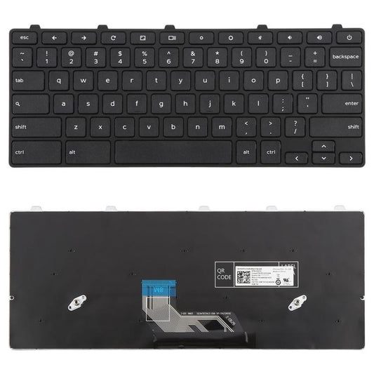 US Version Laptop Keyboard with Power Button for Dell Chromebook 11 3180 3189 3190 3380 3300 3310