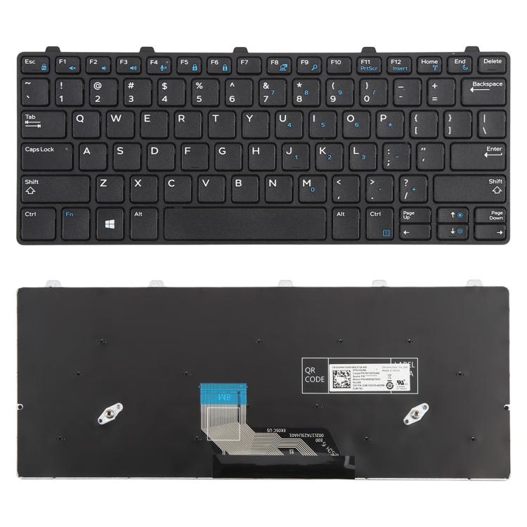 For Dell Latitude 13 3380 3180 3189 3190 343NN 0343NN US Version Laptop Keyboard, Not Compatible with Chromebook 11 3180 3189