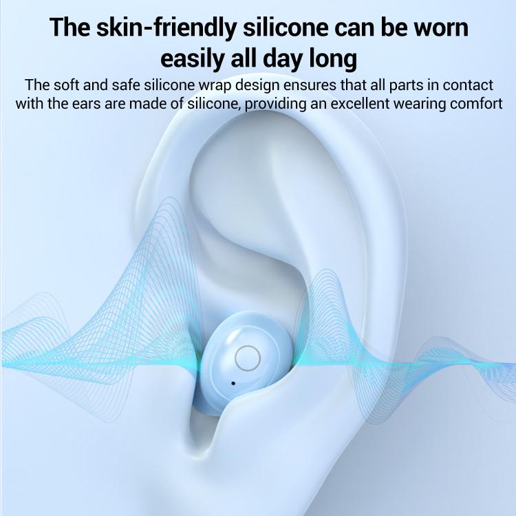 T20 Sleep Noise Reduction Mini Silicone In-Ear Bluetooth Earphones, T20