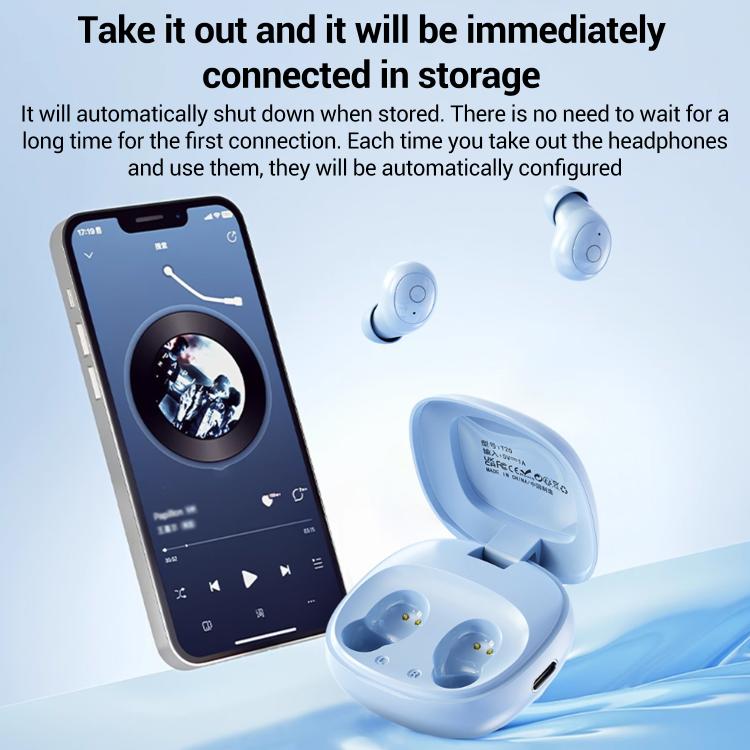 T20 Sleep Noise Reduction Mini Silicone In-Ear Bluetooth Earphones, T20
