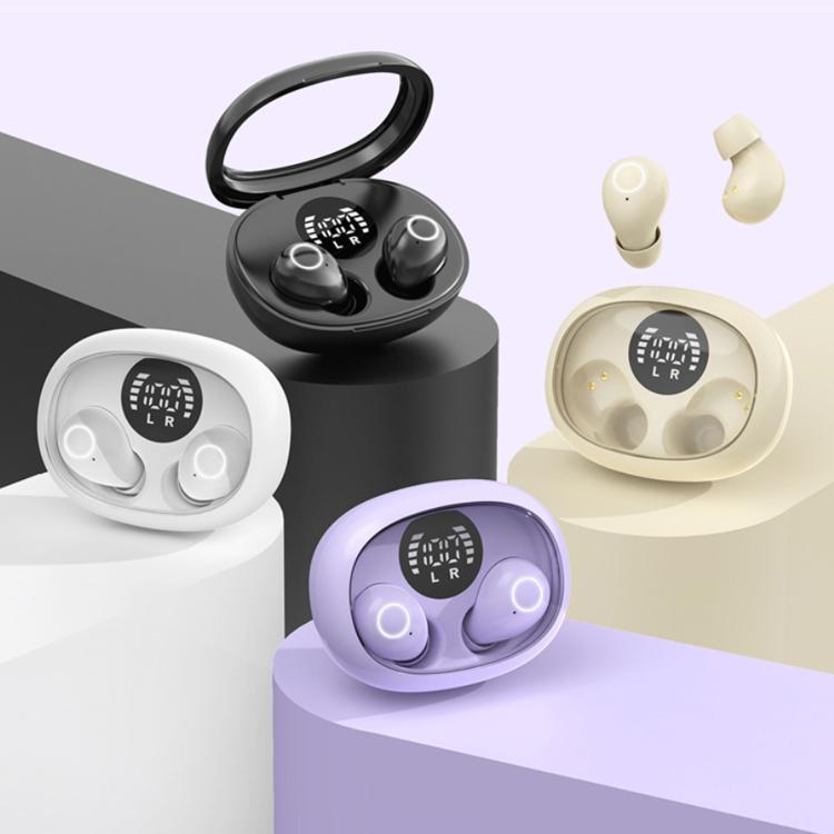 SK32 Digital Display Sleep Noise Reduction Ultra-Mini In-Ear Bluetooth Earphones, SK32