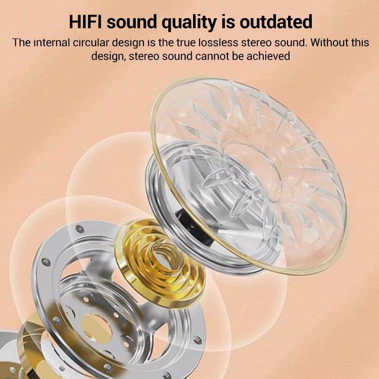Sleep Noise Reduction Slide-Cover Ultra-Mini Semi-In-Ear Bluetooth Earphones, mini13N