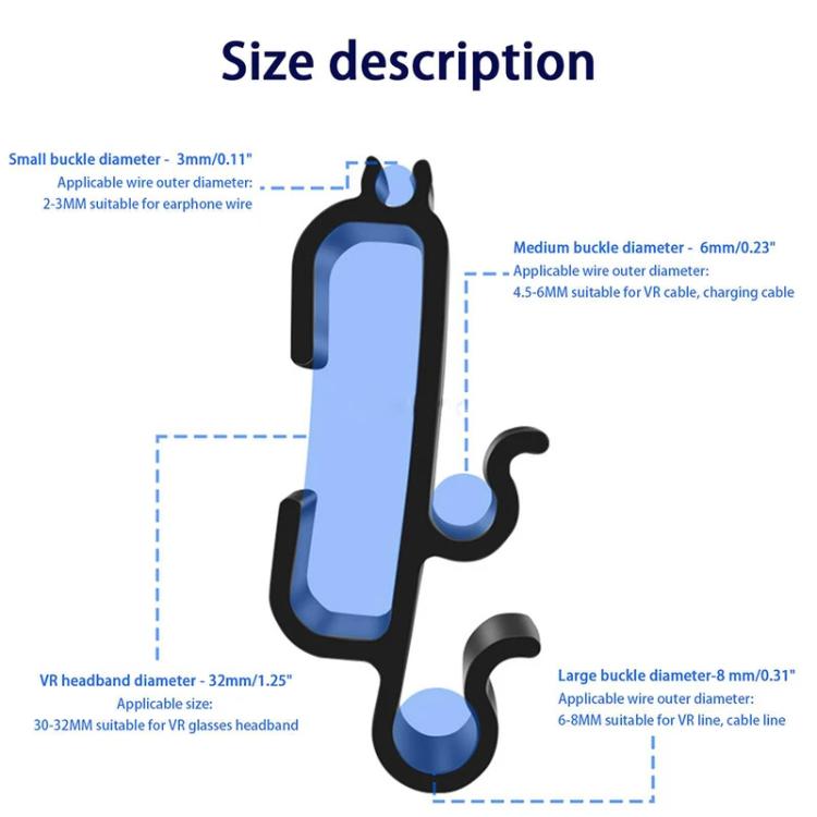 Universal VR Cable Auxiliary Clip Fixing Buckle
