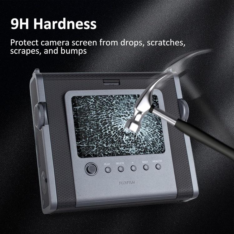 2pcs HD Anti-Scratch Anti-Fingerprint Tempered Glass Film, For FUJIFILM instax WIDE Evo, For FUJIFILM instax mini Evo