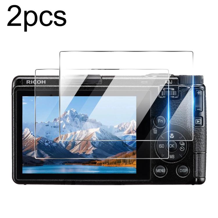 2pcs HD Anti-Scratch Anti-Fingerprint Tempered Glass Film, For RICOH GR IV / GR4