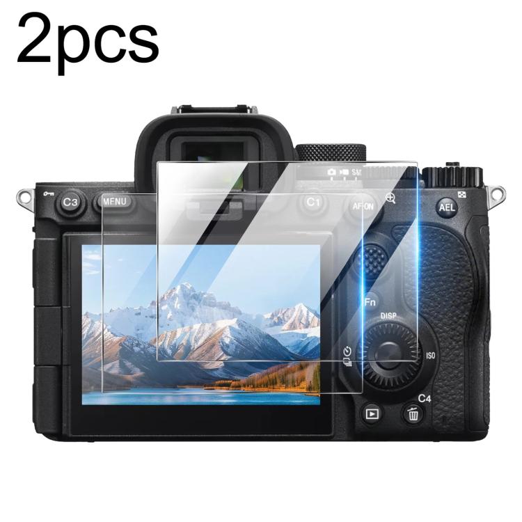 2pcs HD Anti-Scratch Anti-Fingerprint Tempered Glass Film, For Sony Alpha 7 V  / ILCE-7M5