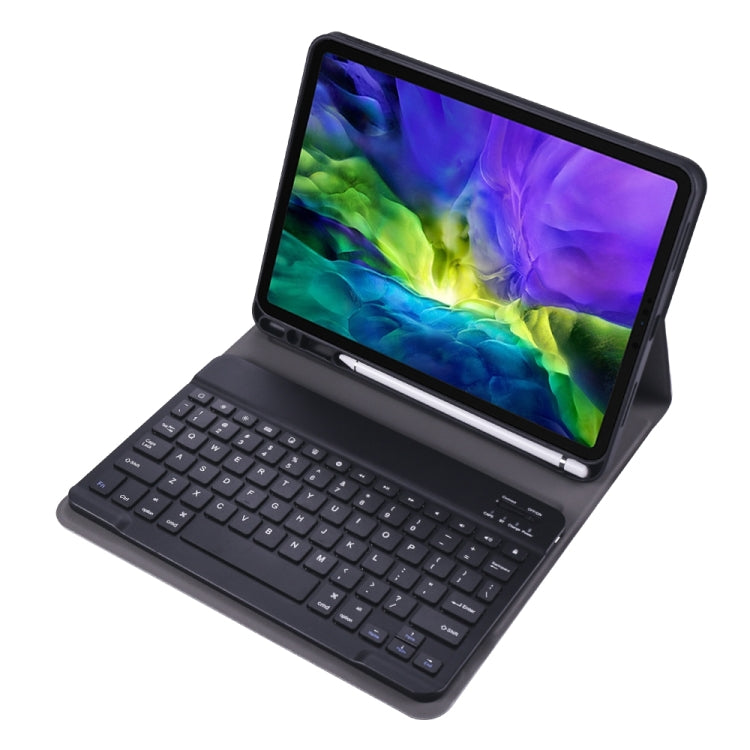 A098B TPU Detachable Ultra-thin Bluetooth Keyboard Protective Case for iPad Air 11 2024 / 2025 / Air 4 10.9 inch 2020, with Stand & Pen Slot, A098B