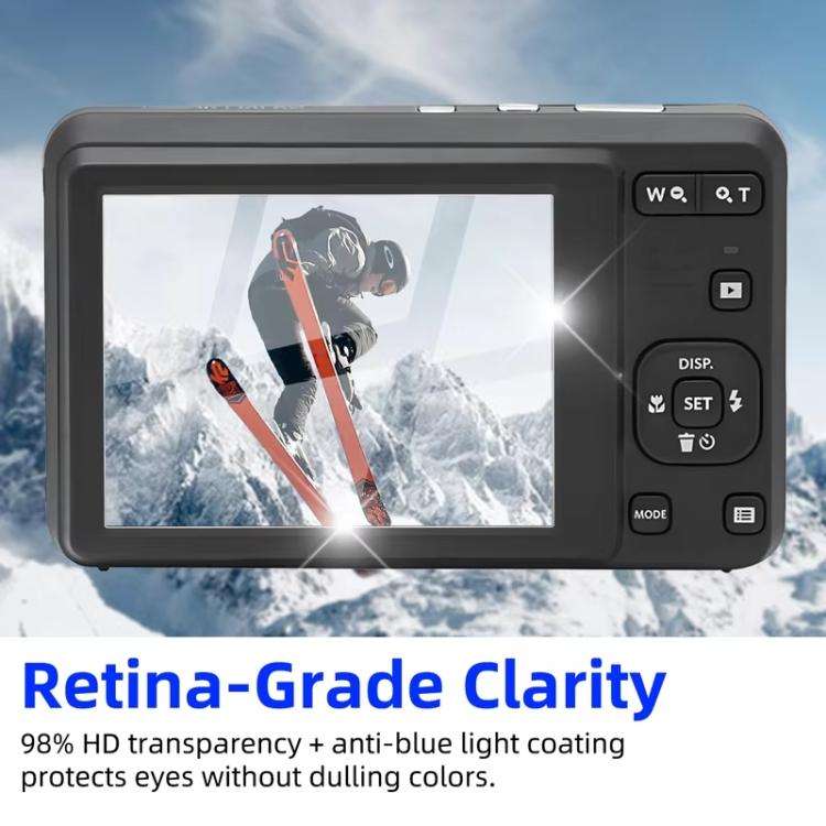 HD Anti-Scratch Anti-Fingerprint Tempered Glass Film, For Kodak PIXPRO FZ55
