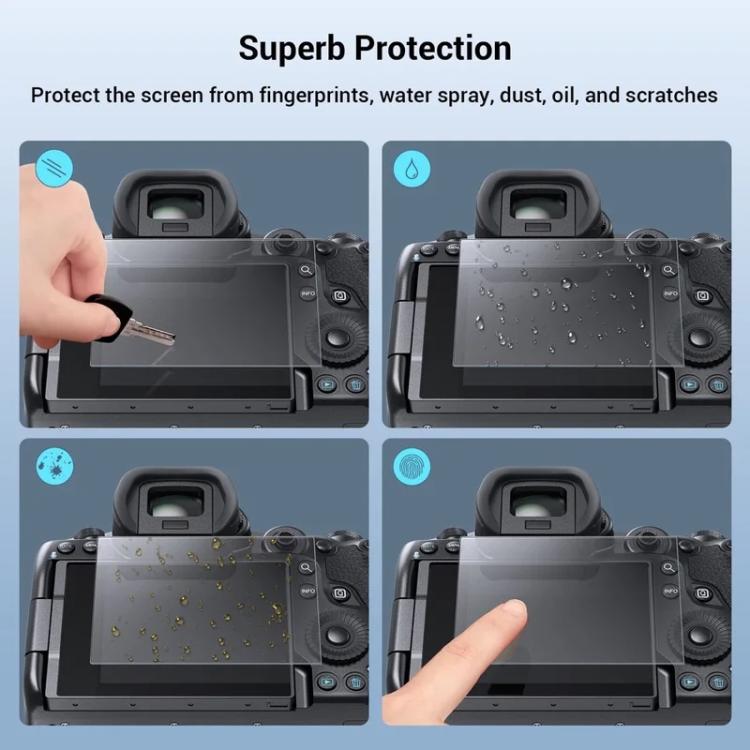 3pcs HD Anti-Scratch Anti-Fingerprint Tempered Glass Film, For Canon EOS C50