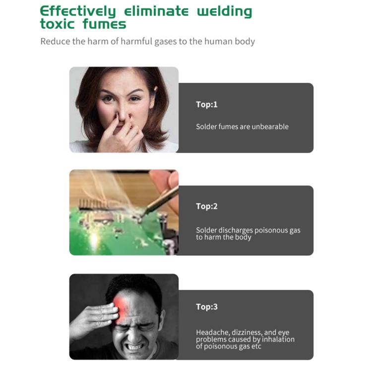 TBK TBK-668 150W Mini Strong Suction Smoke Purifier, EU Plug, UK Plug, US Plug, AU Plug