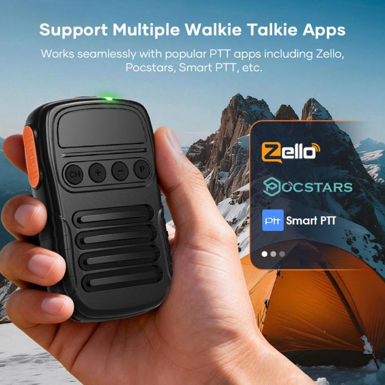 UNIWA BM008 BT5.2 Wireless Handheld Intercom PTT Microphone Walkie Talkie