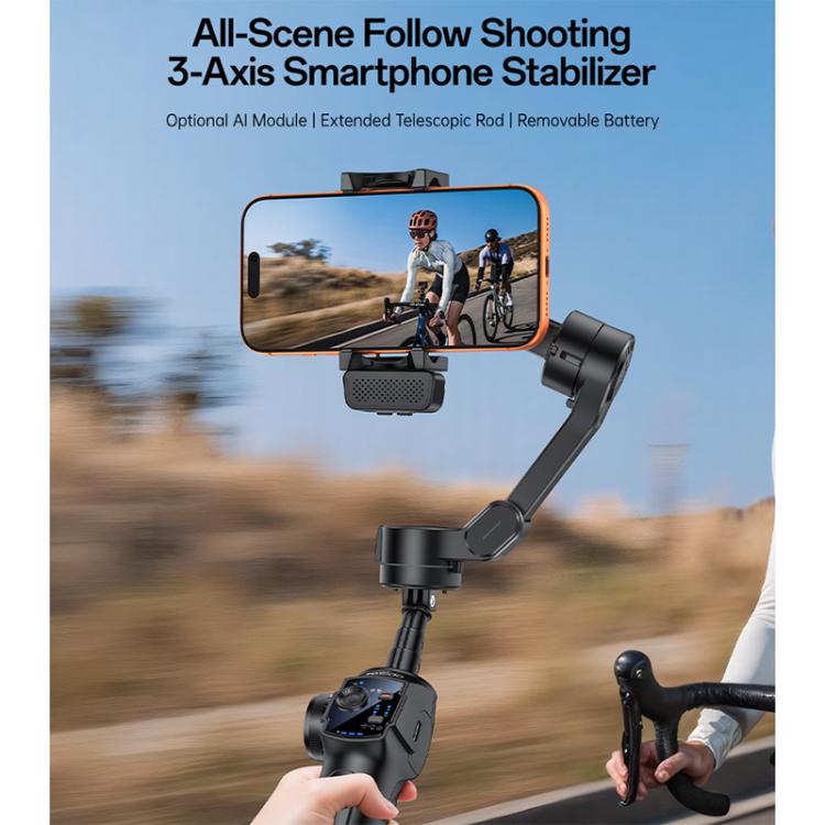 Yesido SF32 Pro Telescopic 3-Axis Gimbal Selfie Stick with AI Module, SF32 Pro