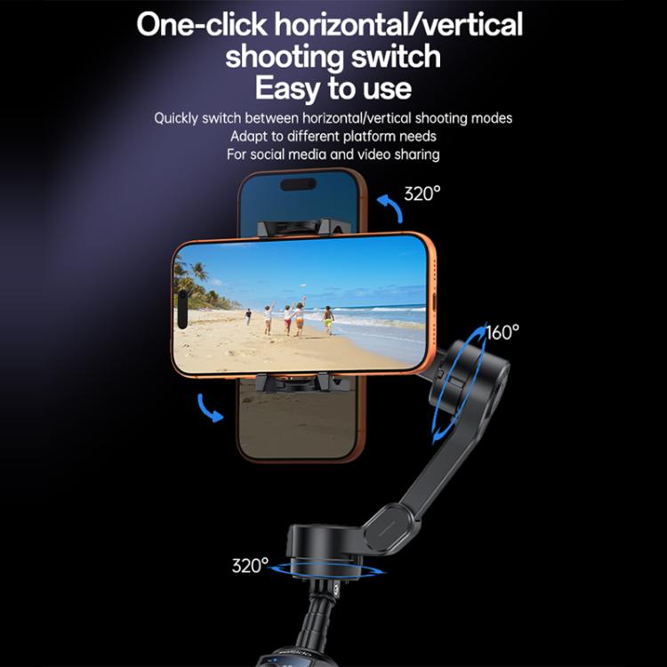 Yesido SF32 Pro Telescopic 3-Axis Gimbal Selfie Stick with AI Module, SF32 Pro