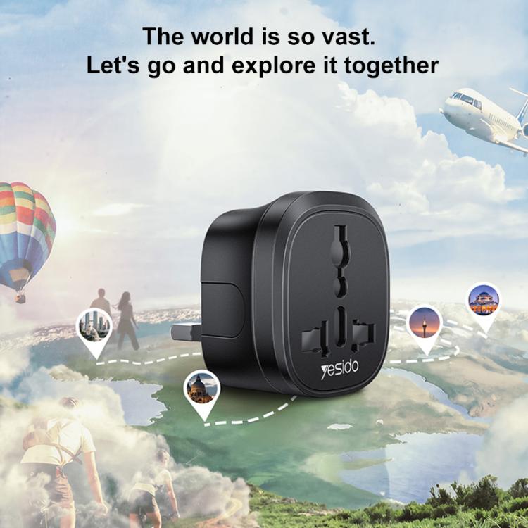 Yesido MC43 UK Plug Converter Travel Universal Adapter, MC43