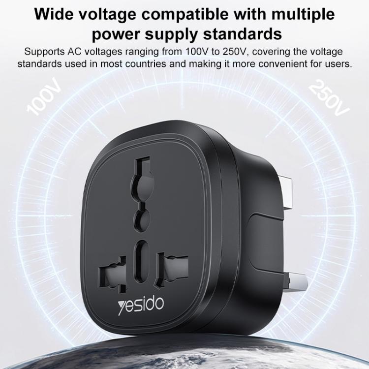 Yesido MC43 UK Plug Converter Travel Universal Adapter, MC43