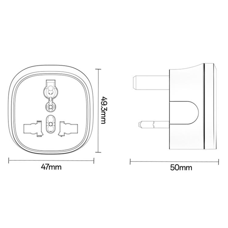 Yesido MC43 UK Plug Converter Travel Universal Adapter, MC43