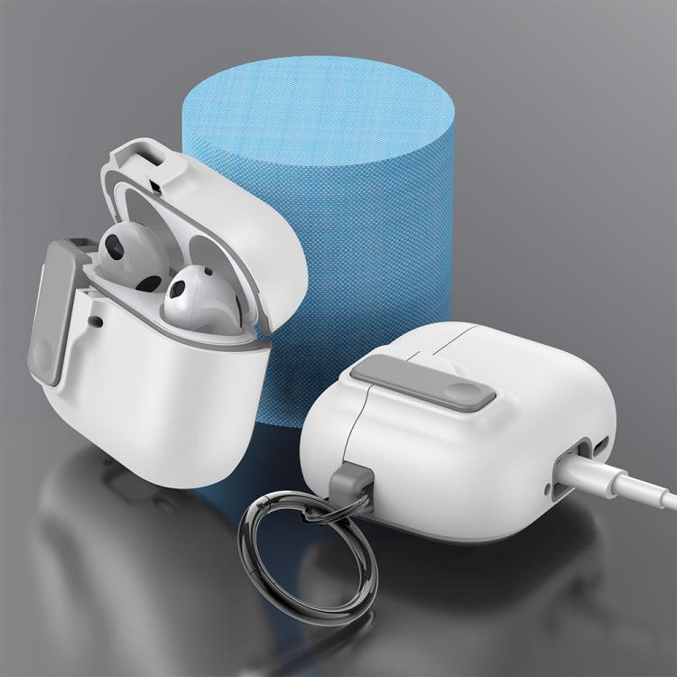 XDcase Armor Full-body Earphone Case with Hook & Security Lock, For AirPods 5 / 4, For AirPods Pro 3, For AirPods Pro 2 / 1