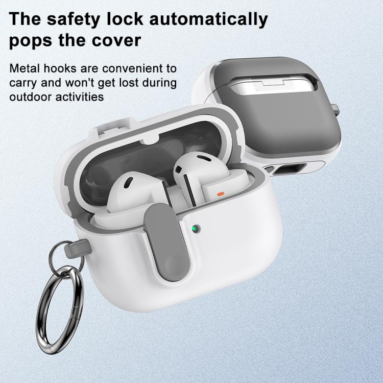 XDcase Armor Full-body Earphone Case with Hook & Security Lock, For Samsung Galaxy Buds3 / 3 Pro