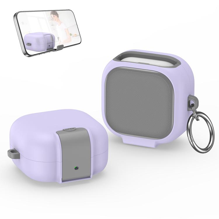 XDcase Armor Full-body Earphone Case with Hook & Security Lock, For Samsung Galaxy Buds4 / 4 Pro