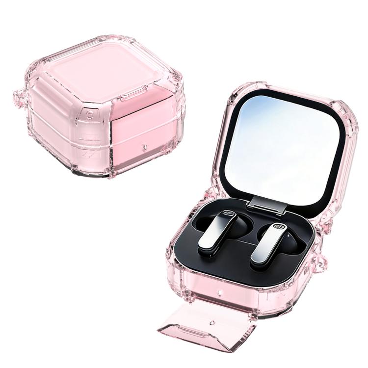 XDcase Crystal Switch Series Earphone Case with Carabiner & Holder, For Samsung Galaxy Buds4 / 4 Pro